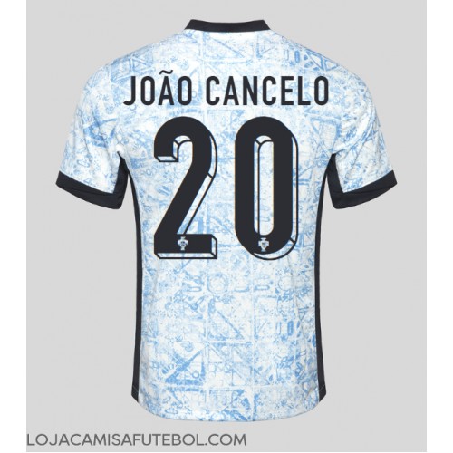 Camisa de Futebol Portugal Joao Cancelo #20 Equipamento Secundário Europeu 2024 Manga Curta